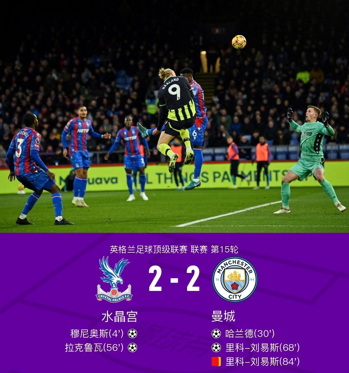 曼城战胜水晶宫,罗德里热诺斯梅西破门 曼城战胜水晶宫,罗德里热诺斯梅西破门